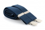 1974 H&H Plain Navy Blue Braces